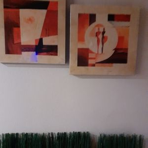 Couch,Love Seat,Chair, Pictures,T.V.stand,Area Rug